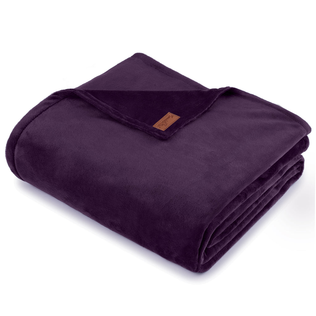 BiggerBee Throw Blanket ~ PLC Jewel Purple