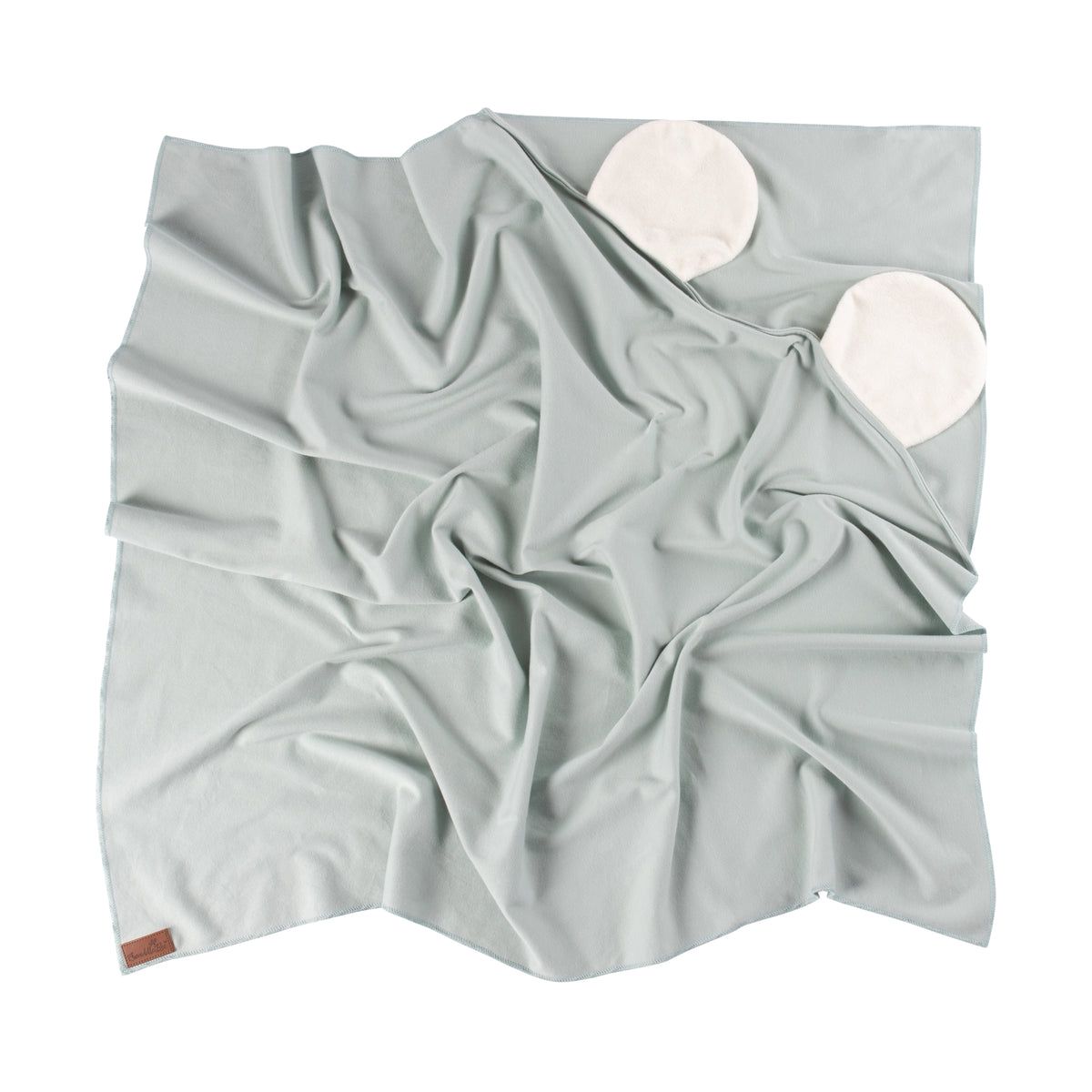 Organic Cotton Swaddle Blanket Seafoam Swaddle Bee