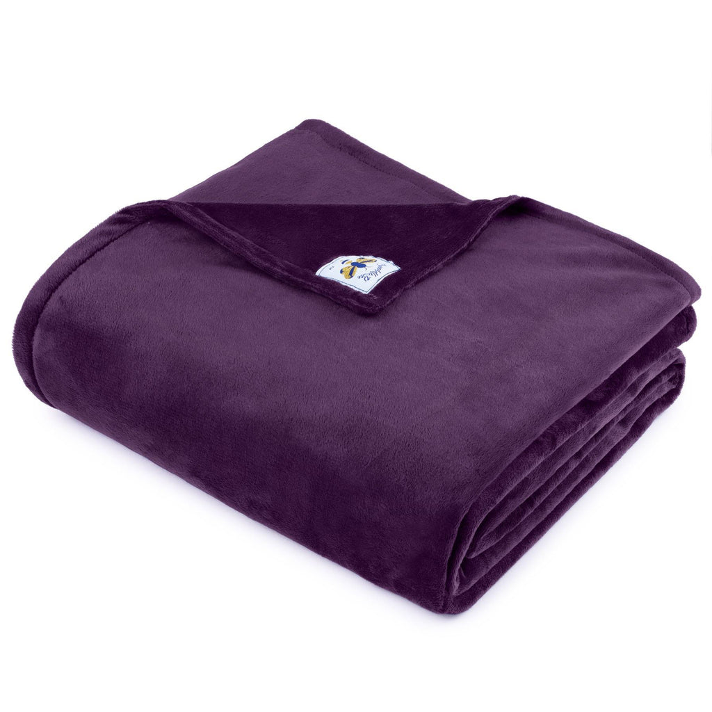 MegaBee Throw Blanket ~ PLC Jewel Purple