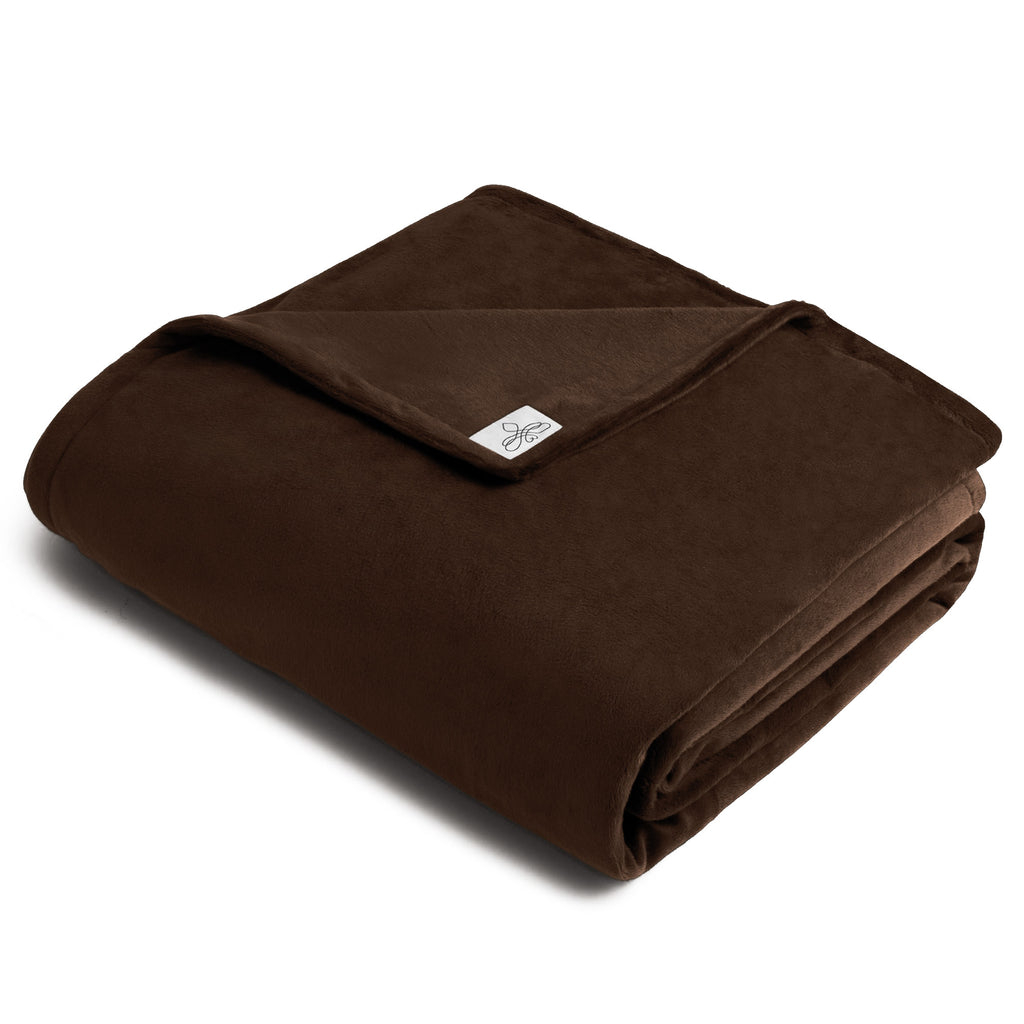 MegaBee Throw Blanket ~ Chocolate Brown