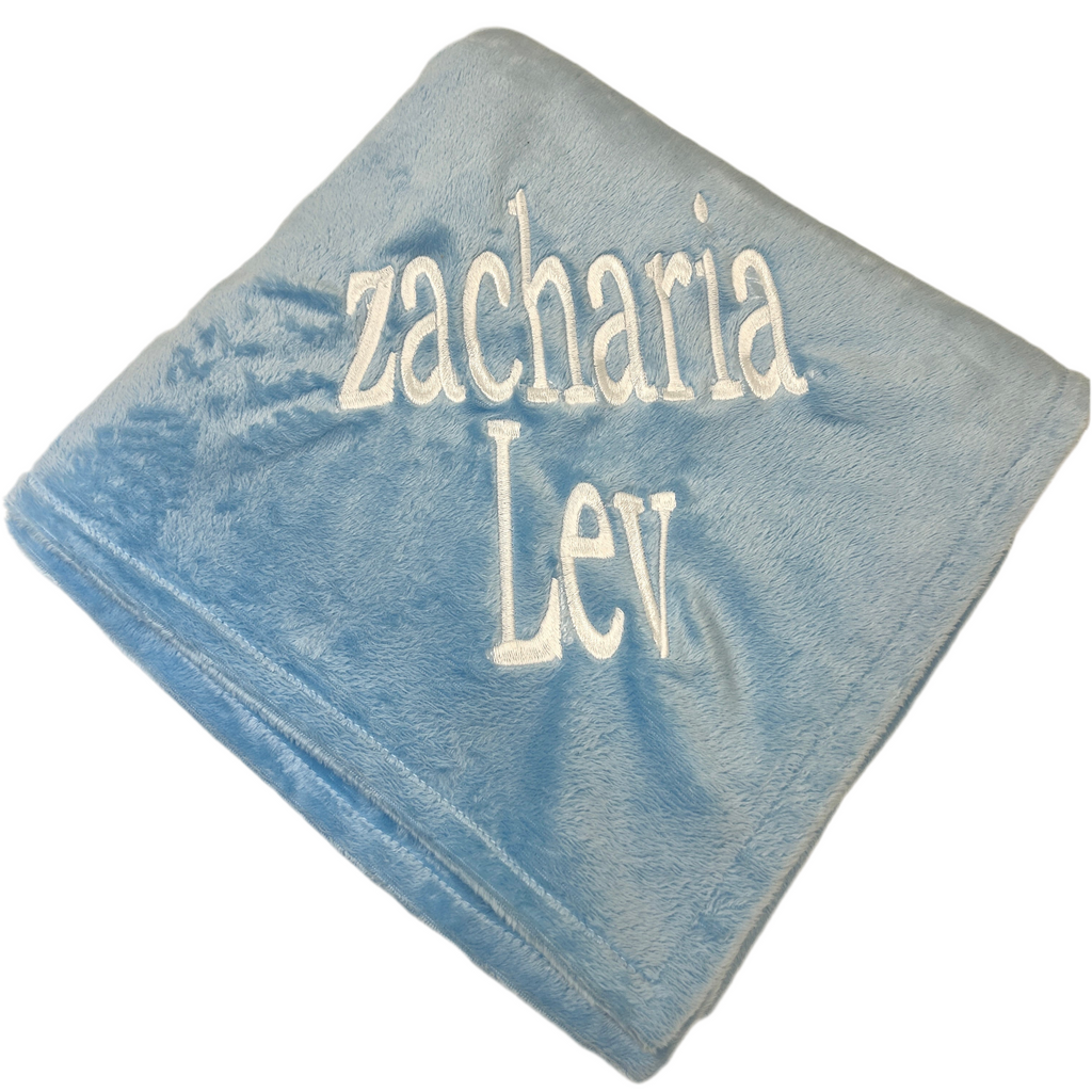 Sample Sale zacharia Lev MinkyBee Stroller Blanket ~ Sky