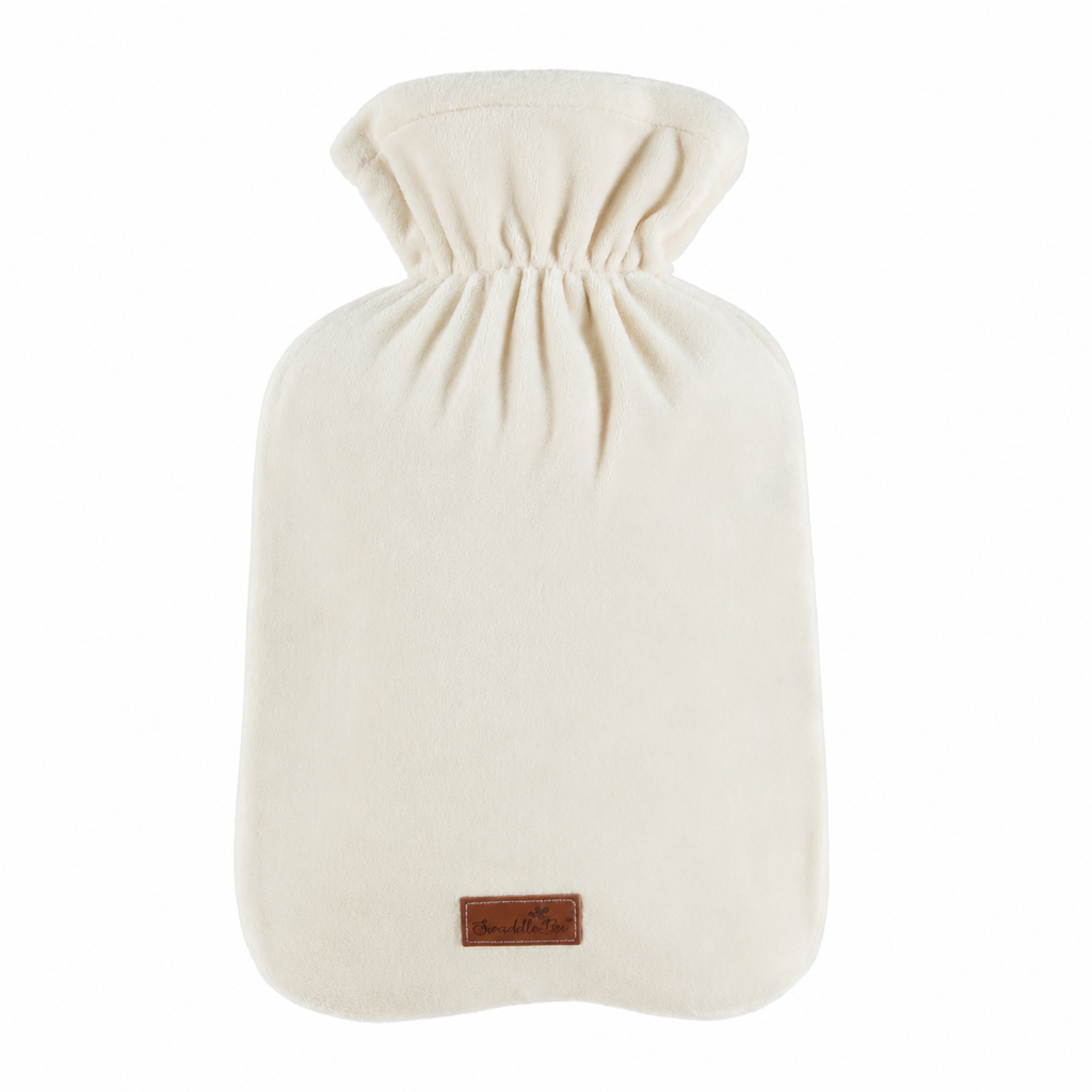 Hot Water Bottle Cover ~ Ivory