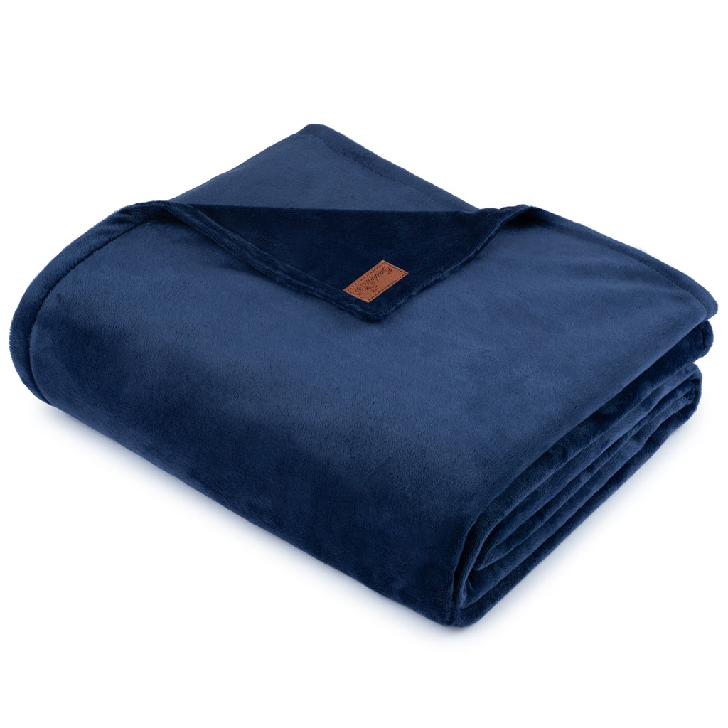 BiggerBee Throw Blanket ~ Navy