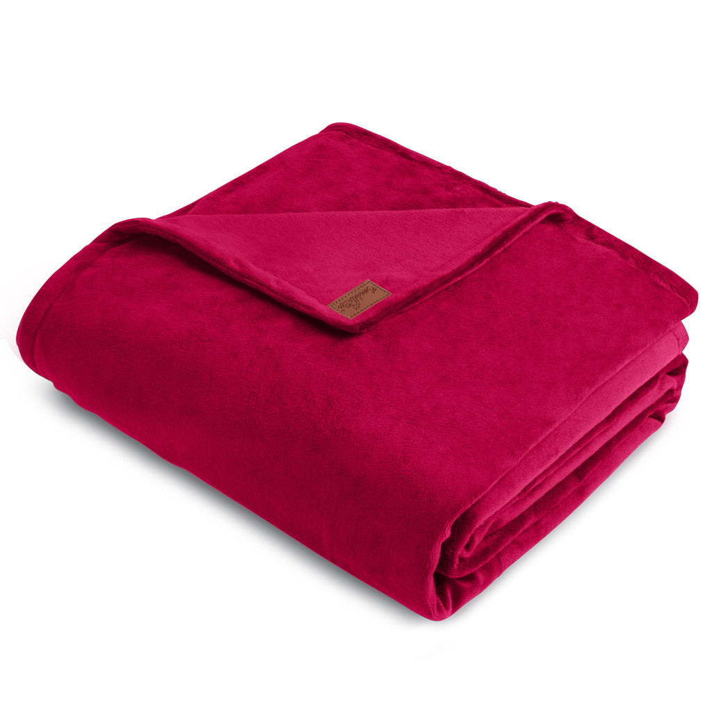 MegaBee Throw Blanket ~ Raspberry