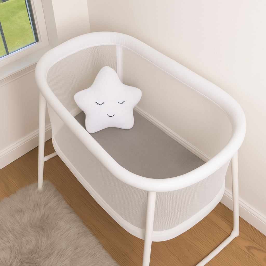 Basinet Sheet ~ LIGHT GREY