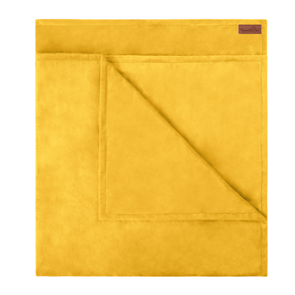 MinkyBee  Stroller Blanket ~ Mustard