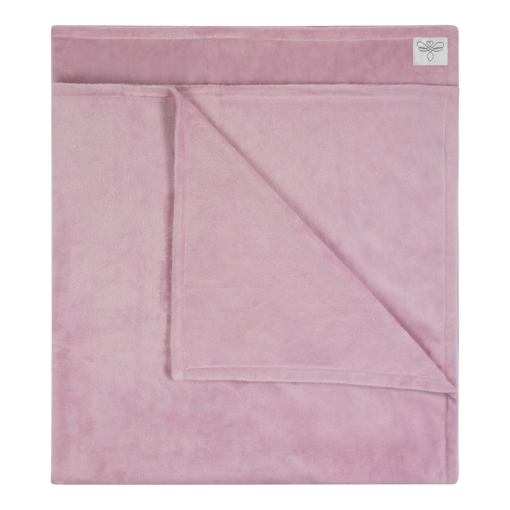 MinkyBee  Stroller Blanket ~ Solid Dusty Lavender