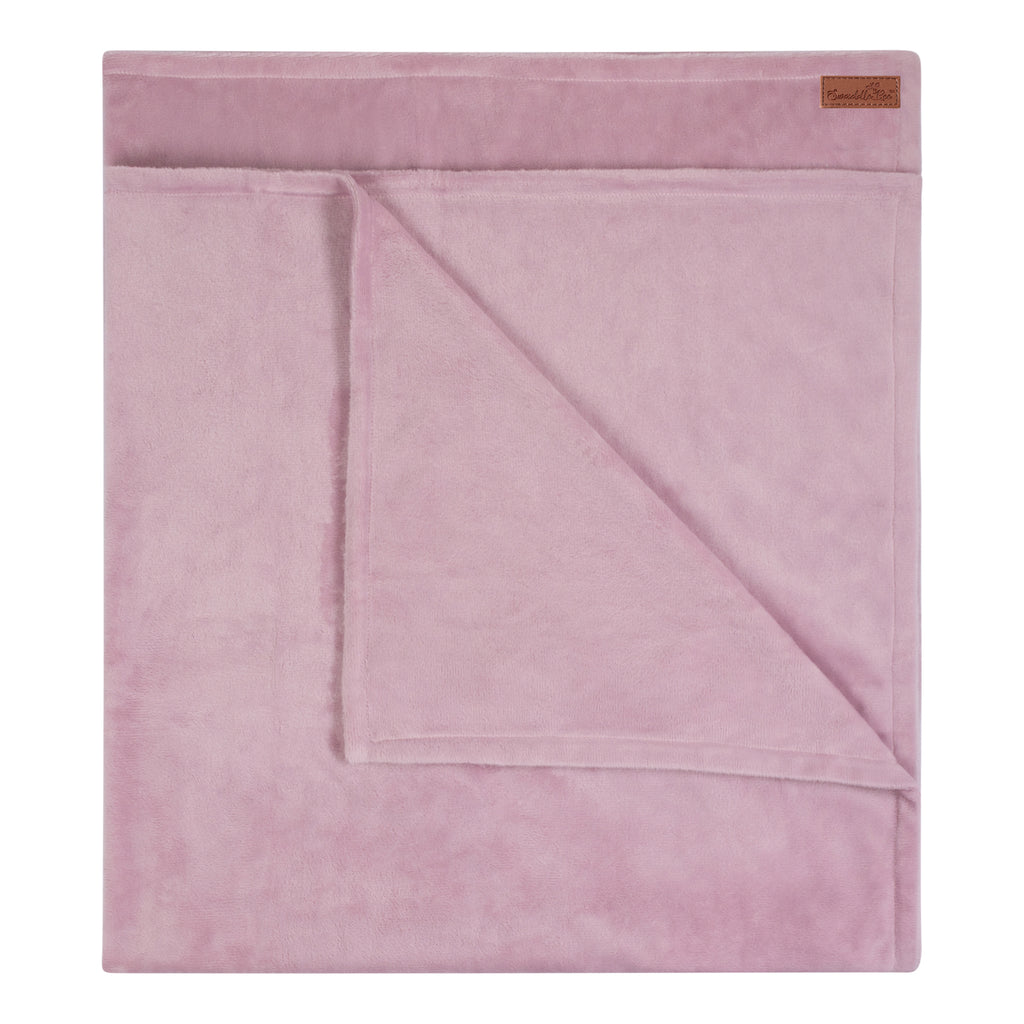 MinkyBee  Stroller Blanket ~ Solid Dusty Lavender