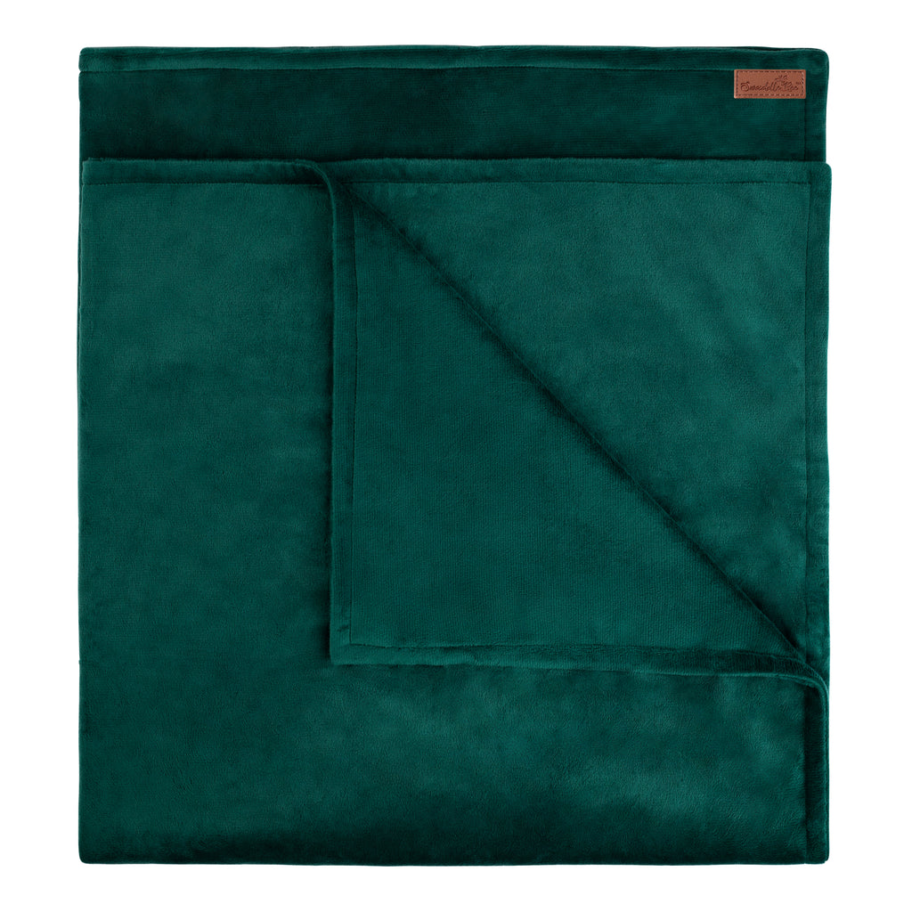 MinkyBee Stroller Blanket ~ Forest Green