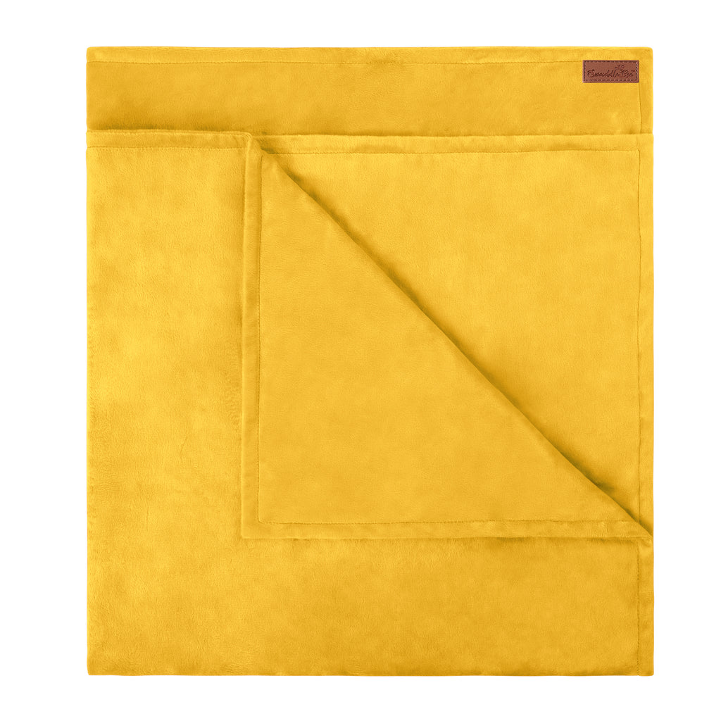 Sample Sale MinkyBee Stroller Blanket ~ Mustard