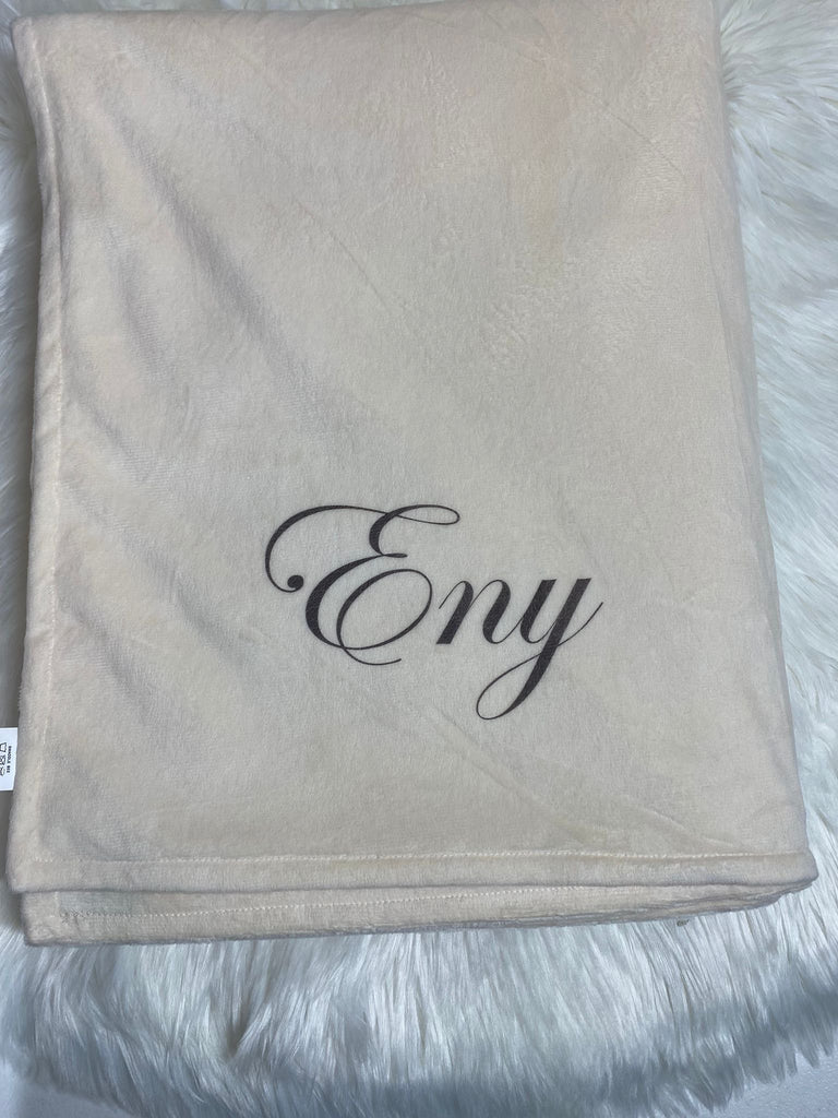 Sample Sale Ivory MegaBee faded 'Eny' ink personalization