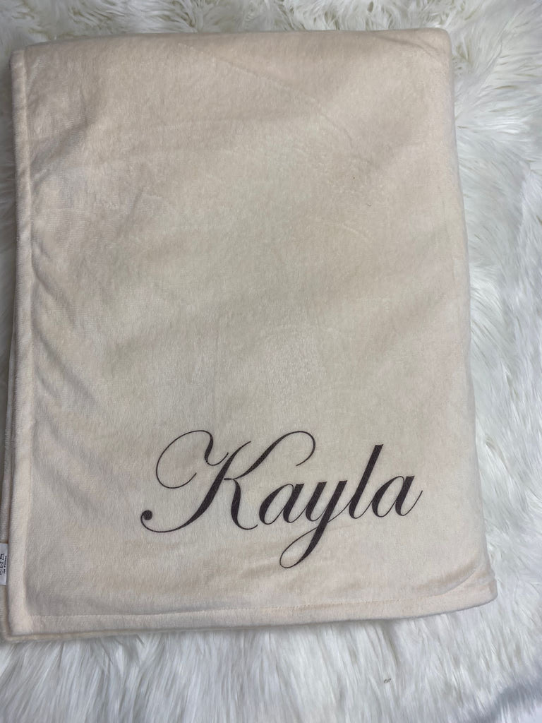 Sample Sale Ivory MegaBee faded 'Kayla' ink personalization