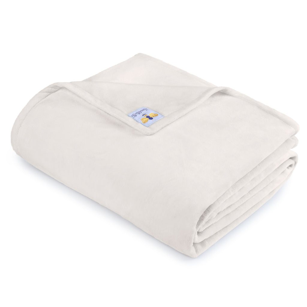 Sample Sale BiggerBee Throw Blanket ~ Ivory