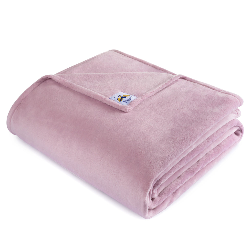 MegaBee Throw Blanket ~ Dusty Lavender