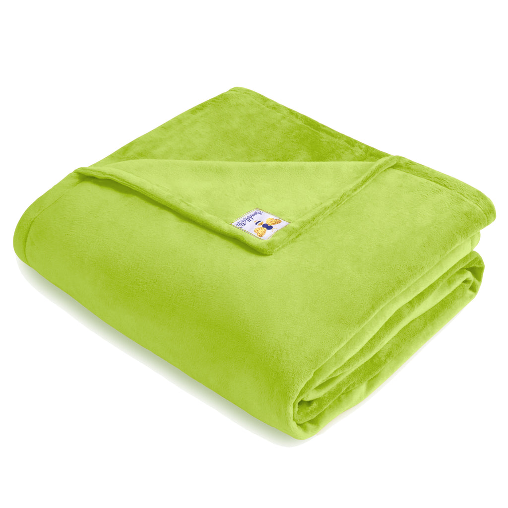Sample Sale BiggerBee Throw Blanket ~ Neon Lime Green