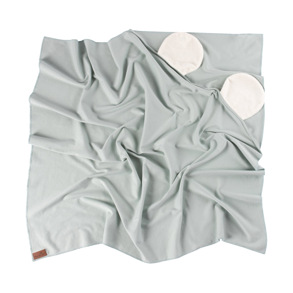 Organic Cotton Swaddle Blanket~ Seafoam
