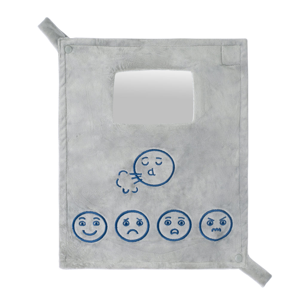 EmotiBee- Grey with Royal Blue Thread