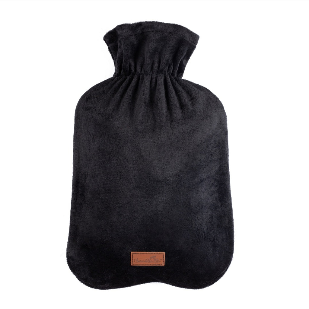 Hot Water Bottle Cover ~ Black