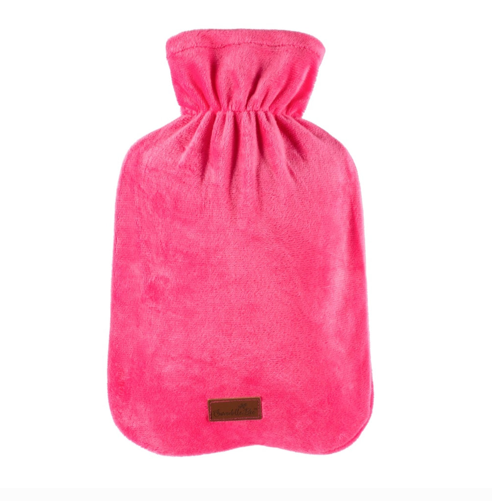 Hot Water Bottle Cover ~ Neon Hot Pink
